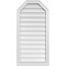 Ekena Millwork Octagonal Top Surface Mount PVC Gable Vent w/ 2"W x 2"P Brickmould Sill Frame, 20"W x 40"H GVPOT20X4003SN - alternate 1